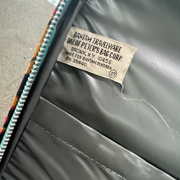 Vintage Daisy luggage retro luggage Floral print overnight bag vintage suitcase - Picture 7 of 11